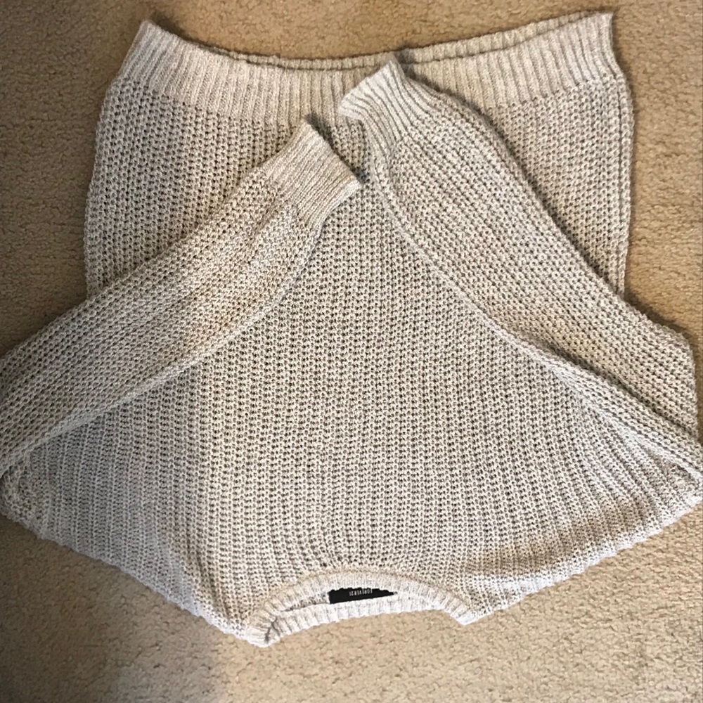 Cream Baggy Sweater